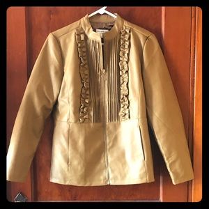 Susan Graver Faux Leather Jacket